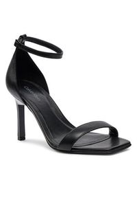 Calvin Klein Sandały Heel Sandal 90 Lth HW0HW01944 Czarny. Kolor: czarny