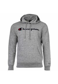 Champion - Bluza na co dzień męska CHAMPION z kapturem. Typ kołnierza: kaptur. Kolor: szary