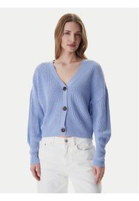 Vero Moda Kardigan Lea 10249632 Błękitny Regular Fit. Kolor: niebieski. Materiał: syntetyk #1