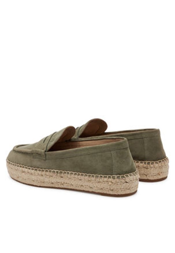 Lauren Ralph Lauren - LAUREN RALPH LAUREN Espadryle Luize 802953958008 Khaki. Kolor: brązowy. Materiał: zamsz, skóra
