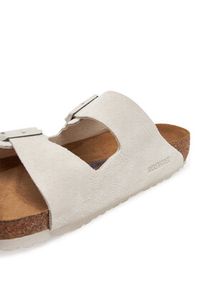 Birkenstock Klapki Arizona zamsz 1024554 Biały. Kolor: biały. Materiał: zamsz, skóra