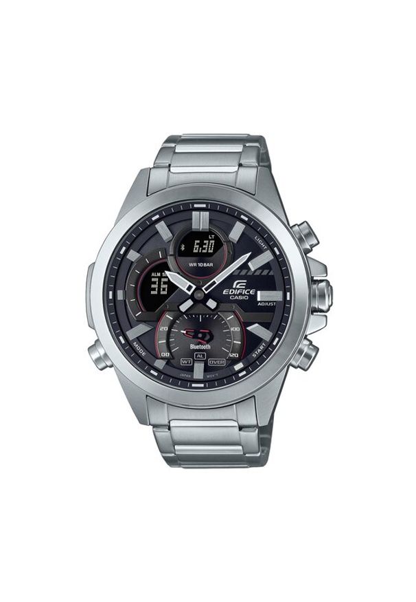 Casio Zegarek Edifice ECB-30D-1AEF Srebrny. Kolor: srebrny