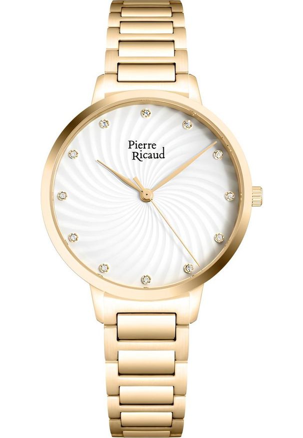 Zegarek Pierre Ricaud Zegarek damski Pierre Ricaud P22071.1143Q CYRKONIE złoty. Kolor: złoty