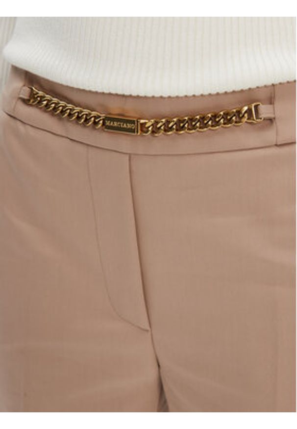 Marciano Guess Spodnie materiałowe 5GGB17 7311A Brązowy Regular Fit. Kolor: brązowy. Materiał: bawełna