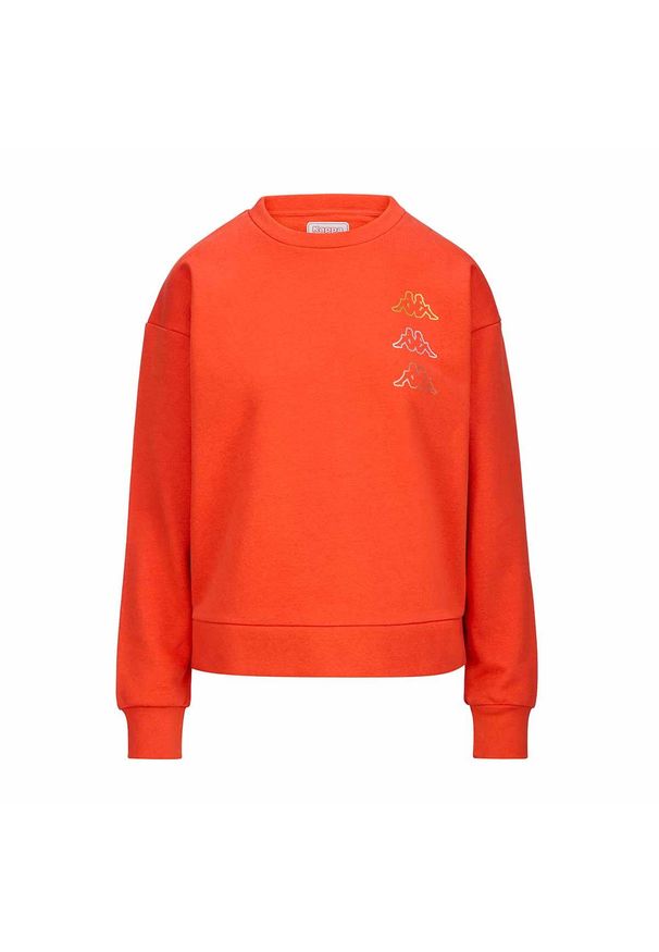 Bluza bez kaptura Unisex Kappa Kifoli Ciemnopomarańczowy. Typ kołnierza: bez kaptura. Kolor: pomarańczowy