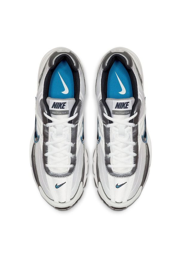 Sneakersy męskie Nike Initiator. Okazja: na co dzień. Kolor: biały. Materiał: guma. Szerokość cholewki: normalna. Sport: bieganie, fitness