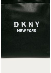 DKNY - Dkny - Torebka. Kolor: czarny. Wzór: nadruk. Materiał: skórzane. Rozmiar: małe. Rodzaj torebki: na ramię #3