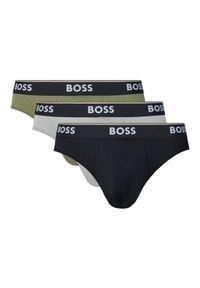 BOSS Komplet 3 par slipów 50531681 Kolorowy. Materiał: bawełna. Wzór: kolorowy