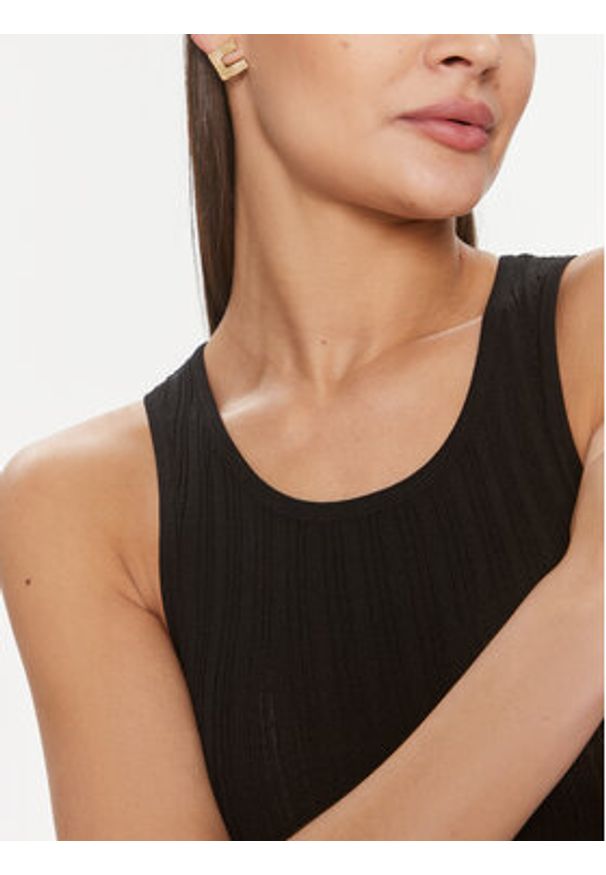 Silvian Heach Sukienka codzienna GPP24020VE Czarny Bodycon Fit. Okazja: na co dzień. Kolor: czarny. Materiał: syntetyk. Typ sukienki: proste, bodycon. Styl: casual
