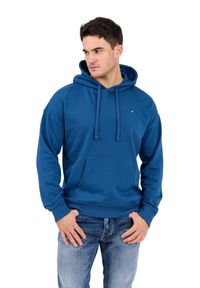 Diesel - DIESEL Błękitna męska bluza S-ROB-HOOD-MICRODIV, Rozmiar XXL. Okazja: na co dzień. Typ kołnierza: kaptur. Kolor: niebieski. Materiał: elastan, bawełna, materiał. Styl: casual #2