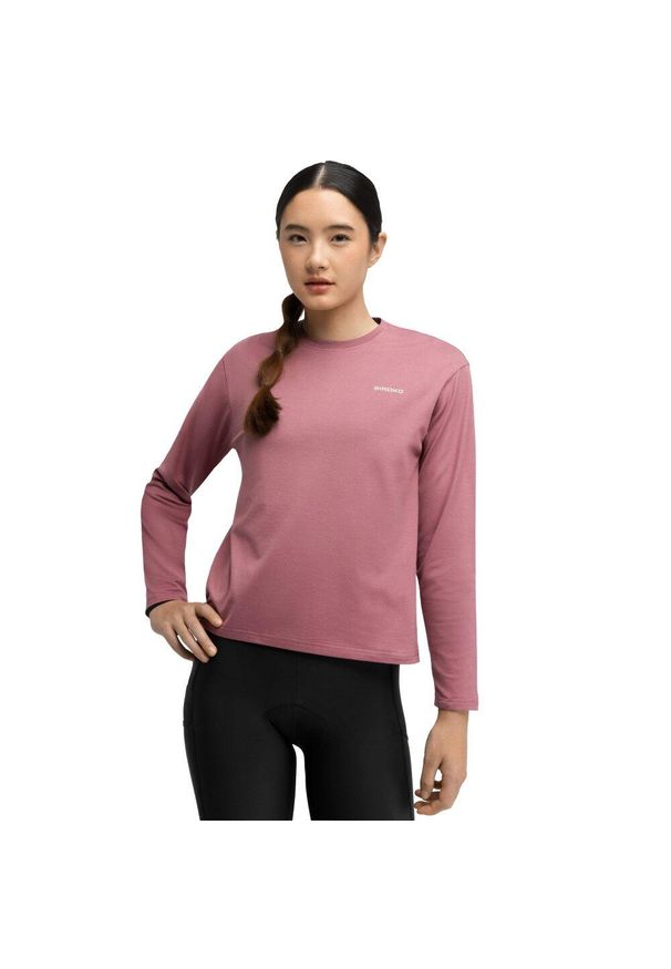 SIROKO - Damska rowerowa bawełniana bluza gravel z długim rękawem Kolarstwo Siroko Rut. Kolor: brązowy. Materiał: bawełna. Długość rękawa: długi rękaw. Długość: długie. Sport: kolarstwo