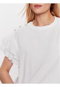 Custommade Bluzka Meika 999115112 Biały Relaxed Fit. Kolor: biały. Materiał: bawełna