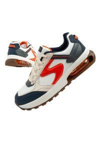 skechers - Buty sneakersy sportowe dziecięce Skechers SKX-167. Kolor: biały, wielokolorowy. Materiał: skóra ekologiczna, tkanina. Szerokość cholewki: normalna