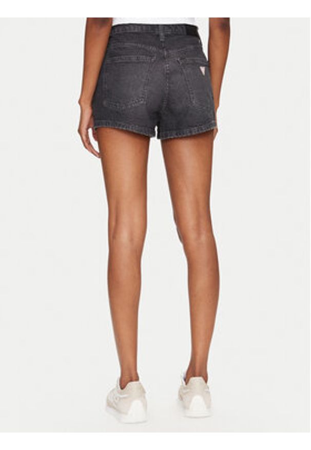 Guess Szorty jeansowe W5GD0Y D5M71 Czarny Regular Fit. Kolor: czarny. Materiał: bawełna