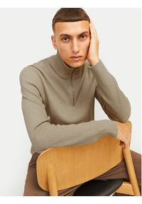 Jack & Jones Sweter Perfect 12257773 Beżowy Regular Fit. Kolor: beżowy. Materiał: bawełna #5