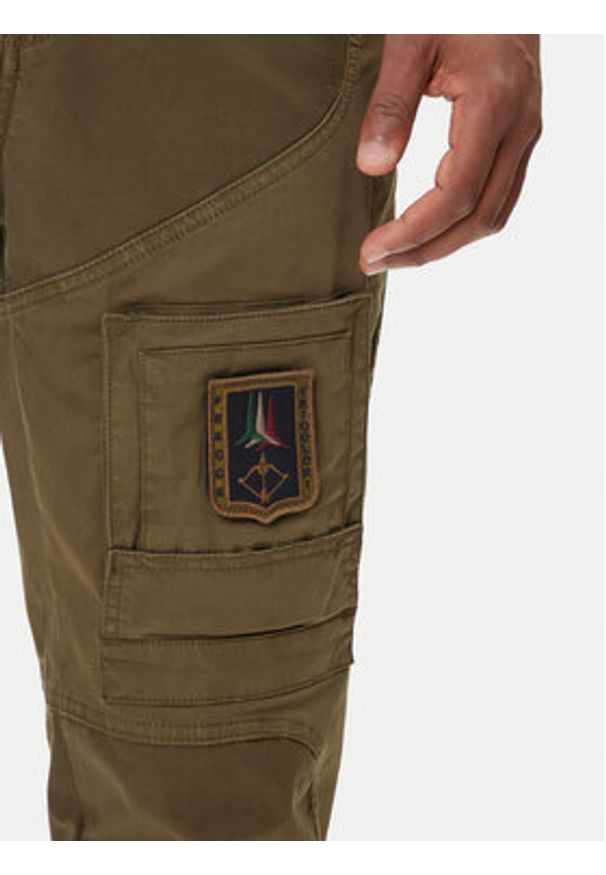 Aeronautica Militare Spodnie materiałowe 252PA1387UCT0149 Zielony Regular Fit. Kolor: zielony. Materiał: bawełna