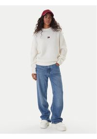 Tommy Jeans Golf Badge DW0DW22109 Écru Relaxed Fit. Typ kołnierza: golf. Materiał: syntetyk #3