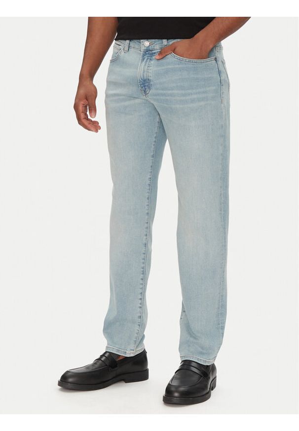 BOSS Jeansy Maine 50537814 Błękitny Regular Fit. Kolor: niebieski