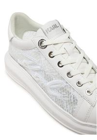 Karl Lagerfeld - KARL LAGERFELD Sneakersy Kapri KL62511F Biały. Kolor: biały. Materiał: skóra #4
