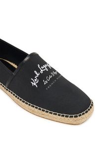 Karl Lagerfeld - KARL LAGERFELD Espadryle KL70126 Czarny. Kolor: czarny. Materiał: materiał #3