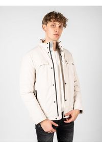 Geox - Kurtka turystyczna męska Spherica Short. Kolor: beżowy. Materiał: poliester