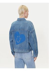 Hugo - HUGO Kurtka jeansowa Lou 50541559 Niebieski Regular Fit. Kolor: niebieski. Materiał: bawełna #3