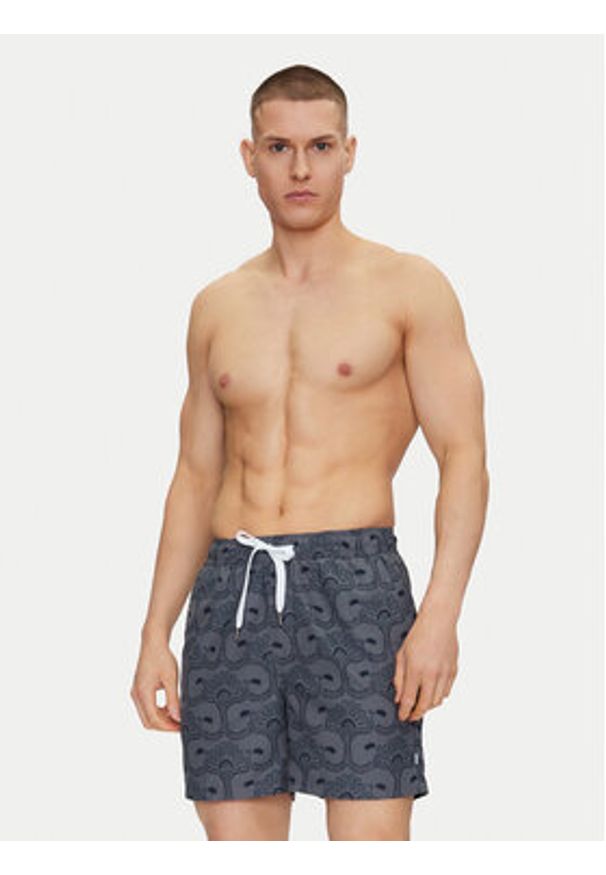 Resteröds Szorty kąpielowe Willy 55251 6460 Szary Regular Fit. Kolor: szary. Materiał: syntetyk