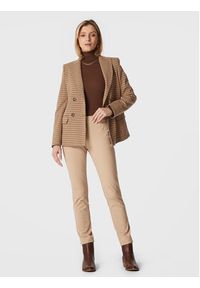 Lauren Ralph Lauren Spodnie materiałowe 200631310018 Beżowy Slim Fit. Kolor: beżowy. Materiał: wiskoza