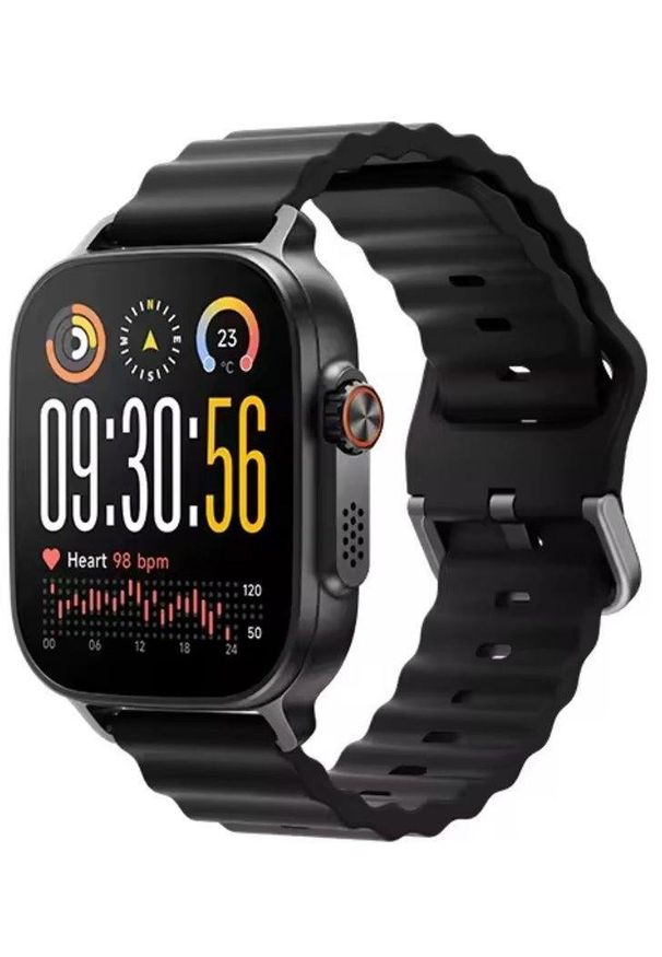 FITBIT - Smartwatch Realme Watch 5 NFC AMOLED Czarny Titanium Black. Rodzaj zegarka: smartwatch. Kolor: czarny