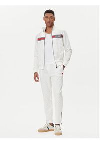 Guess Spodnie dresowe Z2BB05 K7122 Biały Regular Fit. Kolor: biały. Materiał: syntetyk