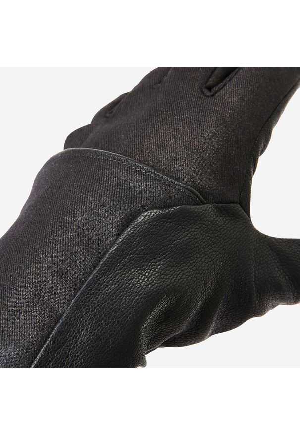 BTWIN - Rękawiczki na rower miejski Btwin 940. Kolor: czarny. Materiał: materiał. Sport: kolarstwo