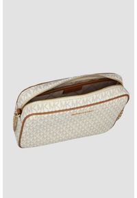 Michael Kors - MICHAEL KORS Biała listonoszka z monogramem. Kolor: biały. Styl: casual, elegancki #3
