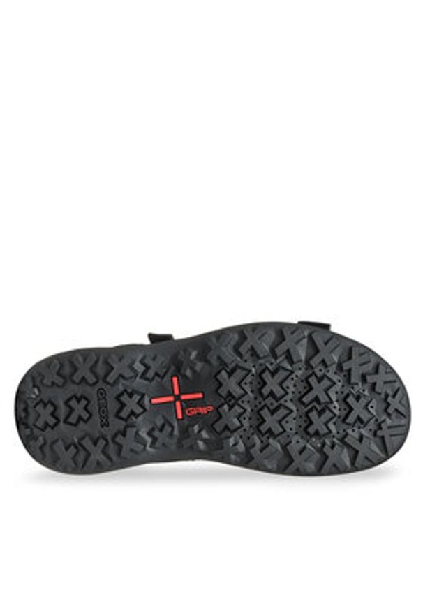 Geox Sandały U Terreno + Grip U4550B 011EK C4002 Granatowy. Kolor: niebieski. Materiał: skóra