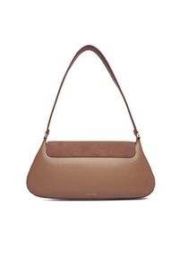 Calvin Klein Torebka Hardware Brushed Shoulder Bag LV04F3337G Beżowy. Kolor: beżowy. Materiał: skórzane #6