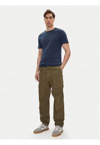Mustang T-Shirt Allen 1016486 Granatowy Slim Fit. Kolor: niebieski. Materiał: bawełna #5