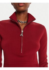 Patrizia Pepe Sweter 8K0323 K274 Czerwony Regular Fit. Kolor: czerwony. Materiał: wiskoza #3
