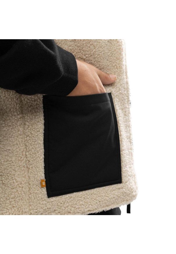 SIROKO - Chłopięca dwustronna ocieplana kamizelka sherpa Lifestyle Siroko Tiny. Kolor: czarny. Materiał: tkanina, materiał