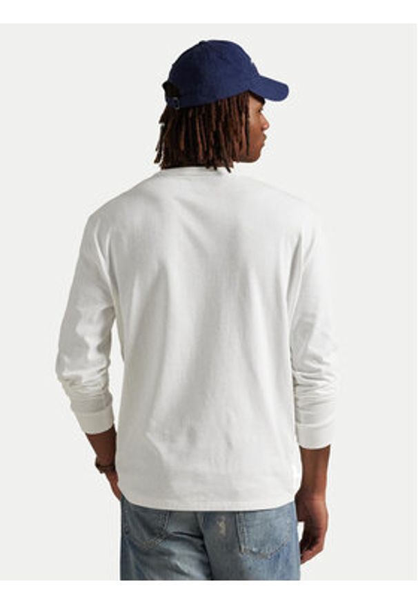 Polo Ralph Lauren Longsleeve 710970697002 Biały Classic Fit. Typ kołnierza: polo. Kolor: biały. Materiał: bawełna. Długość rękawa: długi rękaw