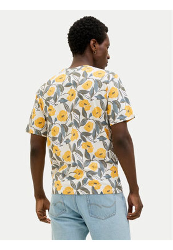 Jack & Jones T-Shirt Almeria 12276912 Beżowy Regular Fit. Kolor: beżowy. Materiał: bawełna