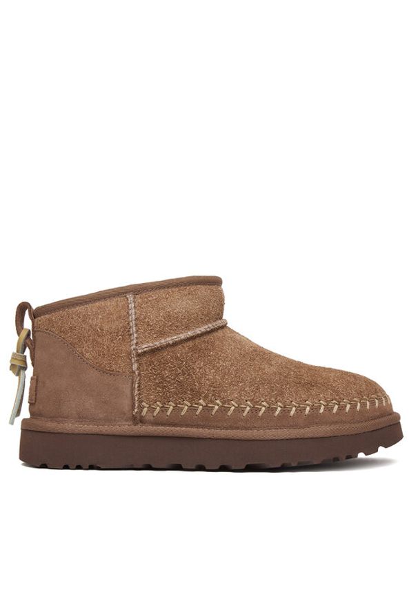 Ugg Śniegowce W Classic Ultra Mini Biarritz 1171538 Beżowy. Kolor: beżowy. Materiał: skóra, zamsz