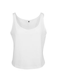 BUILD YOUR BRAND - Oversize Tank Top Dla Pań I Panów. Kolor: biały