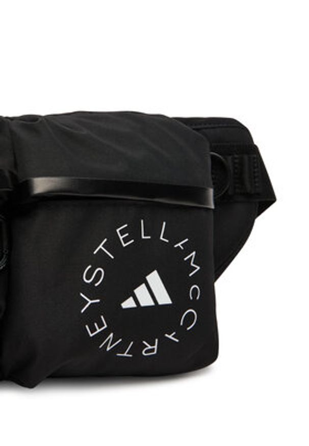 Adidas by Stella McCartney - adidas by Stella McCartney Saszetka nerka Bum IW1618 Czarny. Kolor: czarny. Materiał: materiał