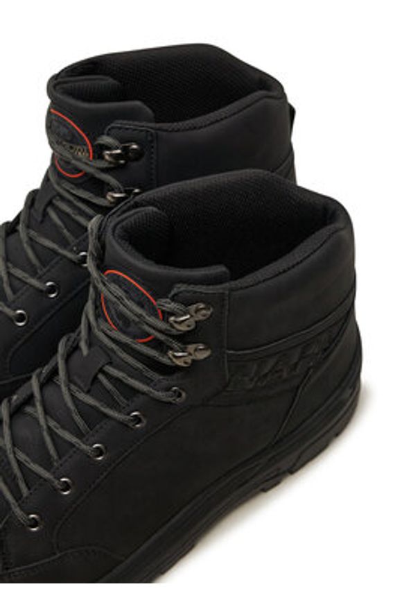 Napapijri Trapery Herb NP0A4IJH Czarny. Kolor: czarny. Materiał: skóra