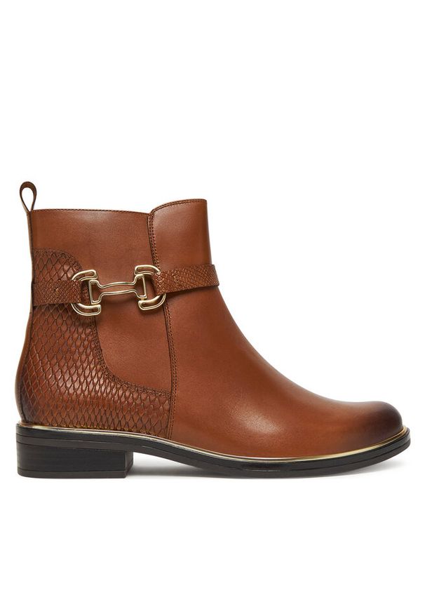 Botki Caprice. Kolor: brązowy