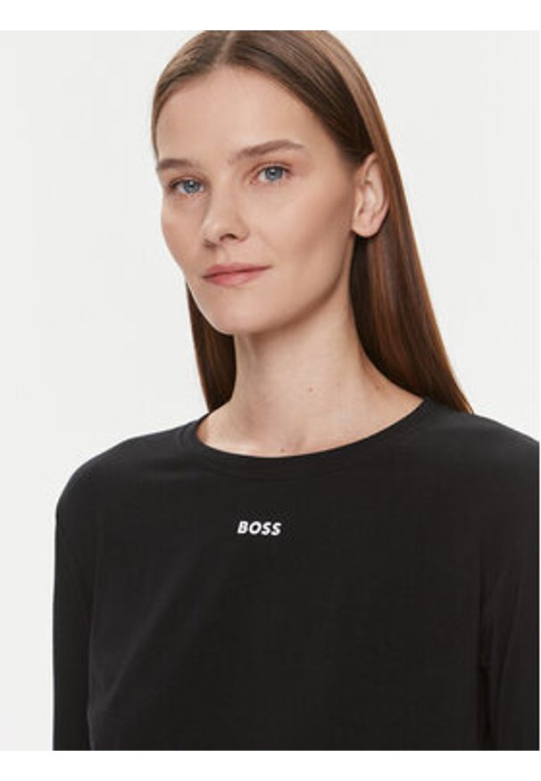 BOSS - Boss Bluzka 50510326 Czarny Regular Fit. Kolor: czarny. Materiał: bawełna