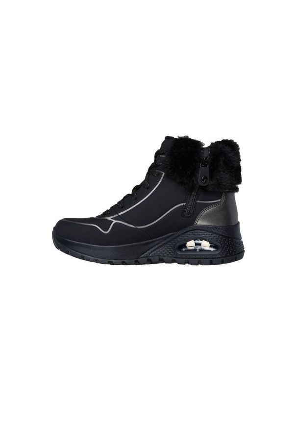 skechers - Buty damskie SKECHERS Uno Rugged Fall Shimmer. Kolor: czarny. Model: Skechers Sport. Sport: turystyka piesza
