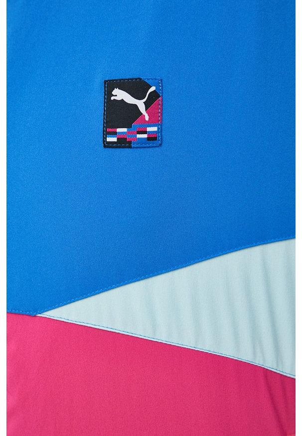Puma Kurtka damska przejściowa. Okazja: na co dzień. Kolor: niebieski. Styl: casual
