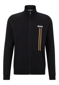 BOSS - Boss Bluza 50491243 Czarny Regular Fit. Kolor: czarny. Materiał: bawełna