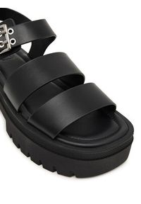 Tommy Jeans Sandały Tjw Straps Leather Max Sandal EN0EN02944 Czarny. Kolor: czarny. Materiał: skóra #2