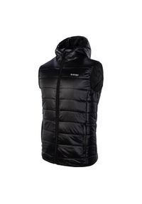 Hi-tec - Bezrękawnik trekkingowy męski Hi-Tec Hanon Vest. Kolor: czarny. Materiał: syntetyk. Długość rękawa: bez rękawów. Sport: turystyka piesza